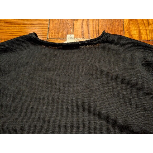 NWT J. Jill Crew Neck Sweater Women's Small Red Black Argyle Plaid Pullover - Picture 6 of 9